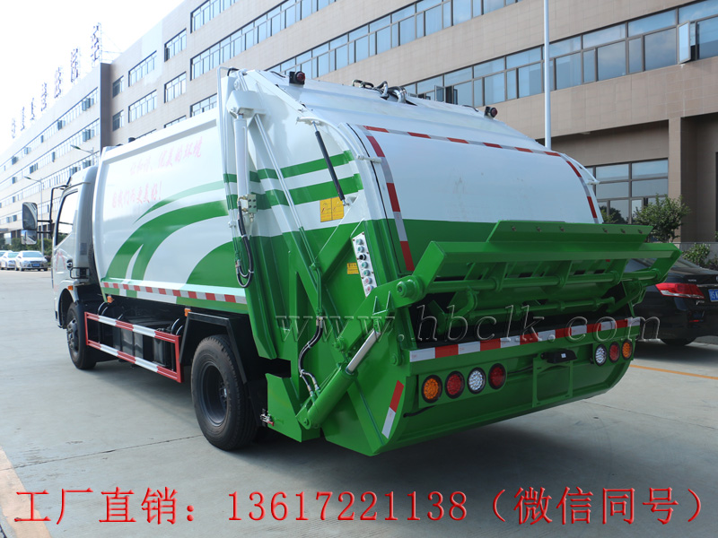 8立方東風多利卡掛桶壓縮垃圾車